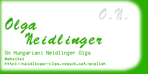 olga neidlinger business card